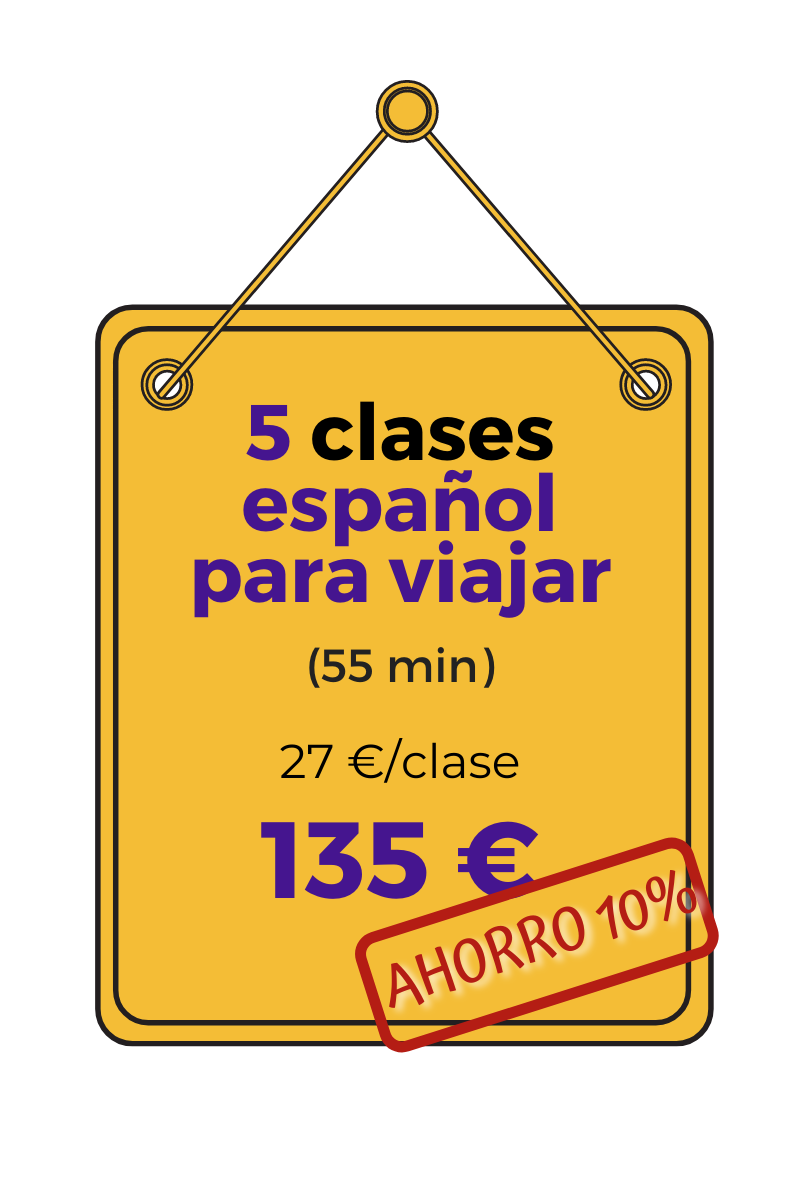 Paquete de clases de español para viajar